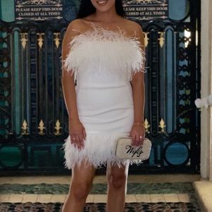feather dress